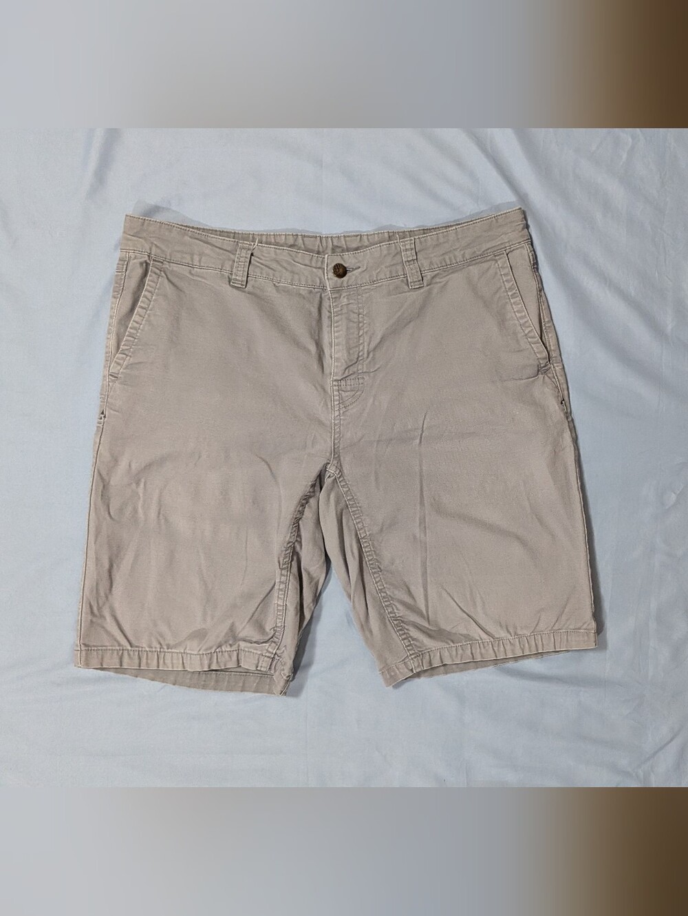Stio Tusky Men's 36 Casual Outdoor Hiking Canvas Shorts Grey Stretch 2393